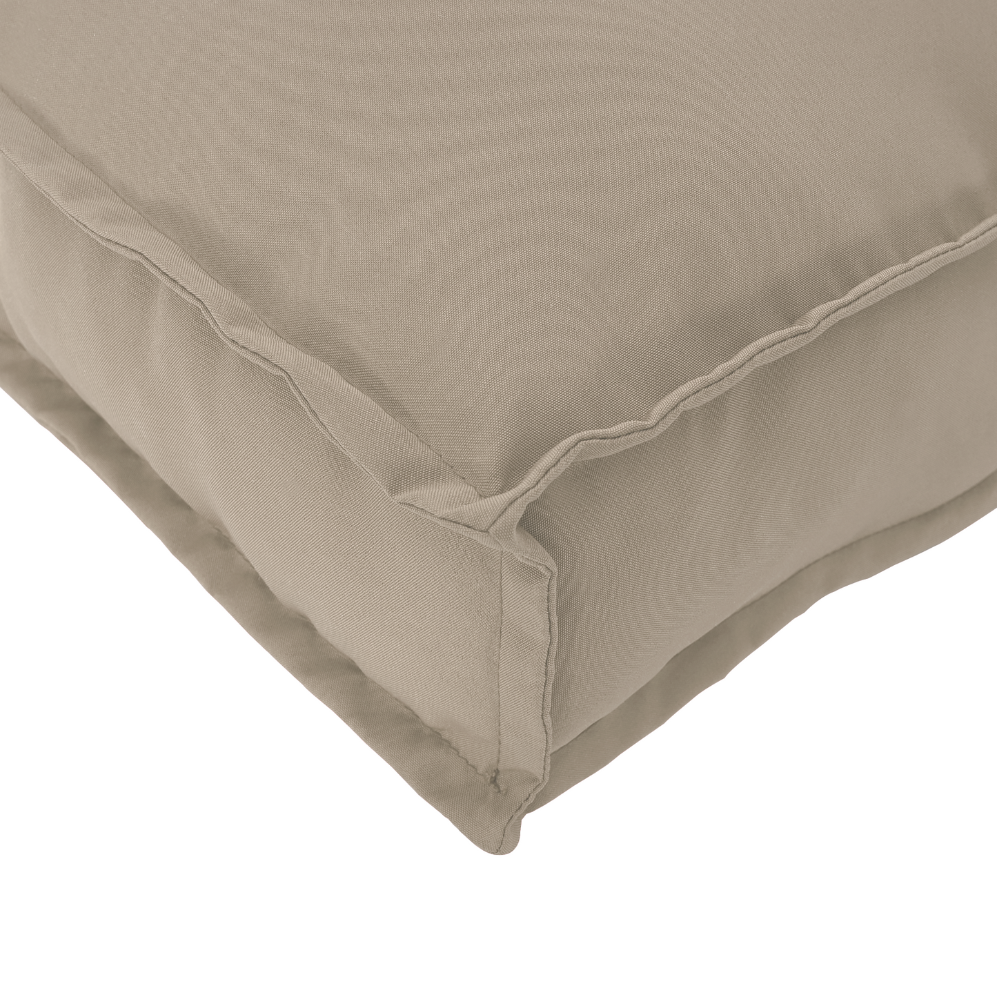 Palettkissen für geeigneten Sitz Taupe 80 x 80 x 12 cm