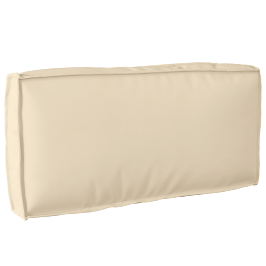 Palettenkissen für Rückenlehne mit Kissen Beige 80 x 40 x 12 cm