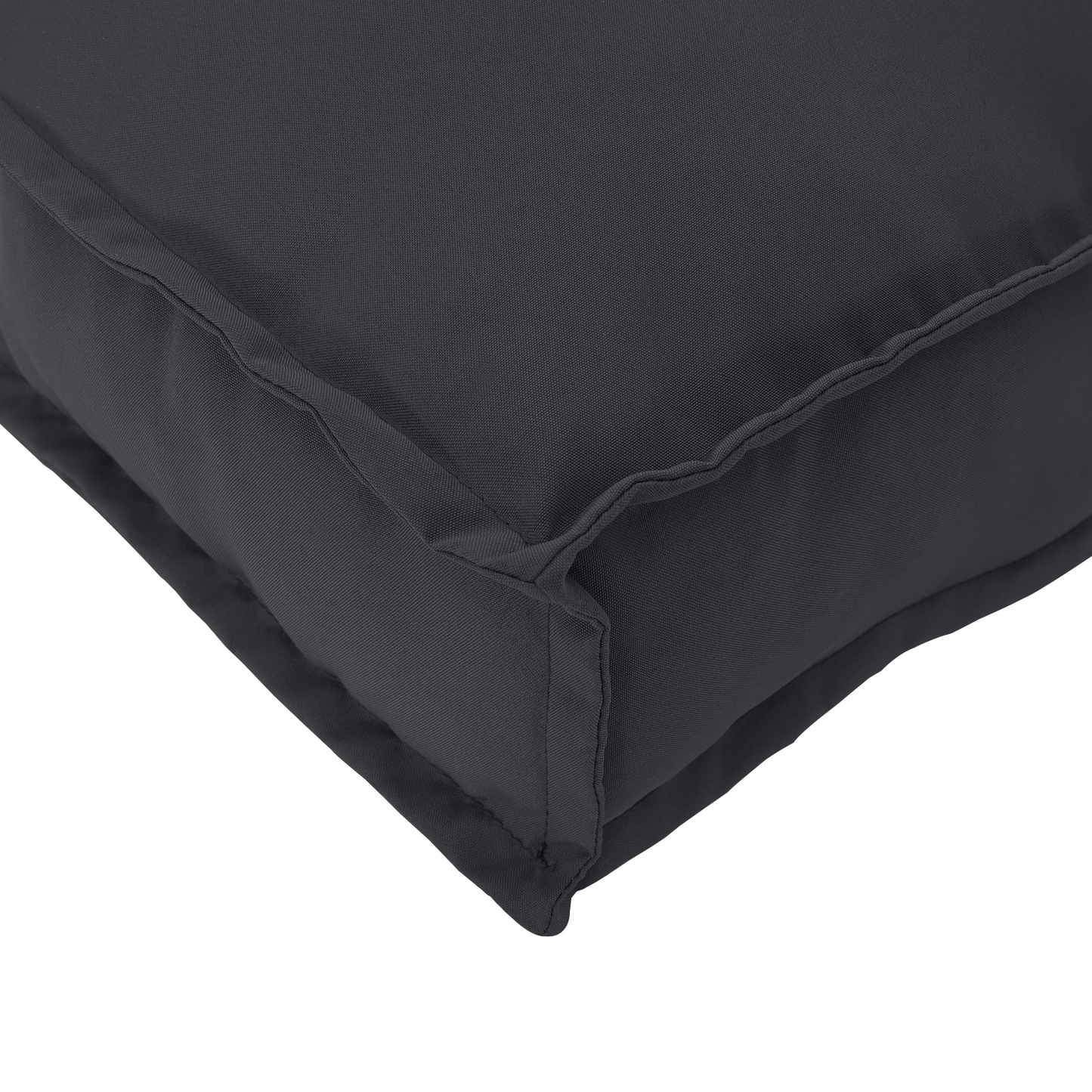 Palettenkissen für Rückenlehne Schwarz 80 x 40 x 12 cm