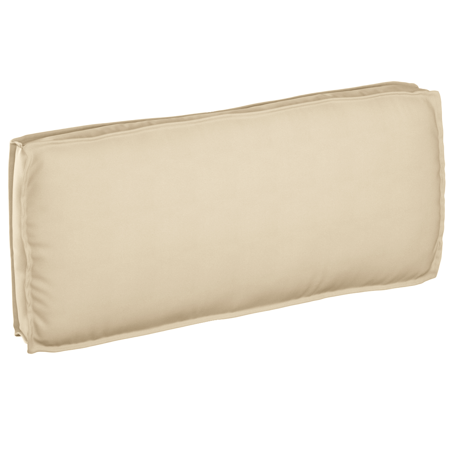 Coussin de palette pour assise / dossier beige 120 x 50 x 12 cm