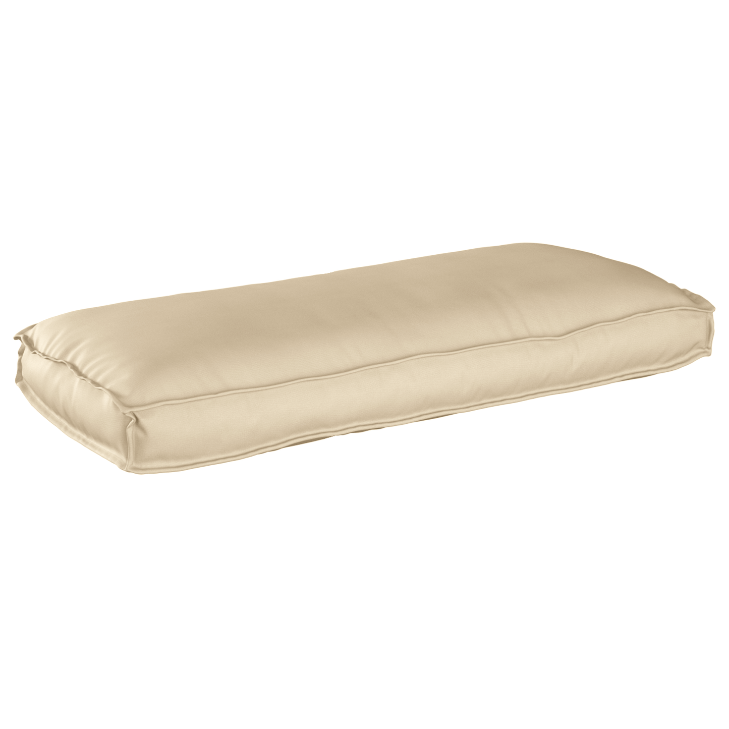 Coussin de palette pour assise / dossier beige 120 x 50 x 12 cm