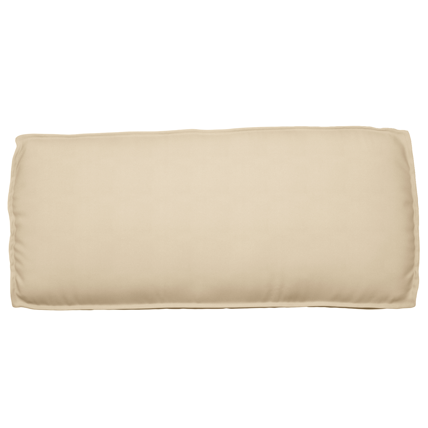 Coussin de palette pour assise / dossier beige 120 x 50 x 12 cm