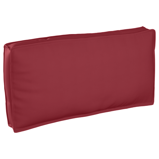 Coussin de palette pour assise / dossier avec coussin rouge bordeaux