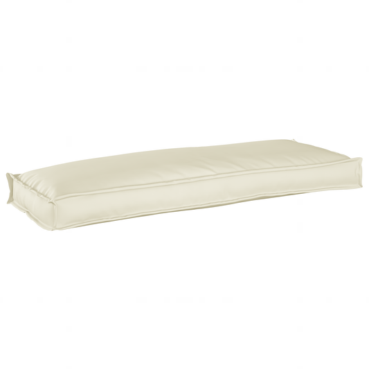 Palettenkissen für Bank Creme 110 x 40 x 8 cm Oxford Stoff