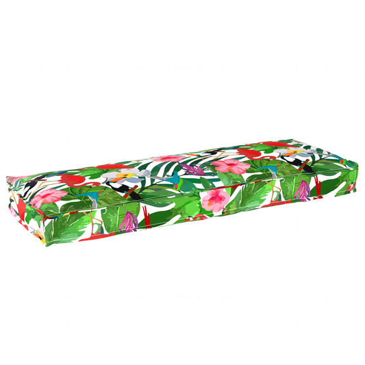Coussin de palette pour banc Multicolore 120 x 40 x 8 cm Tissu Oxford